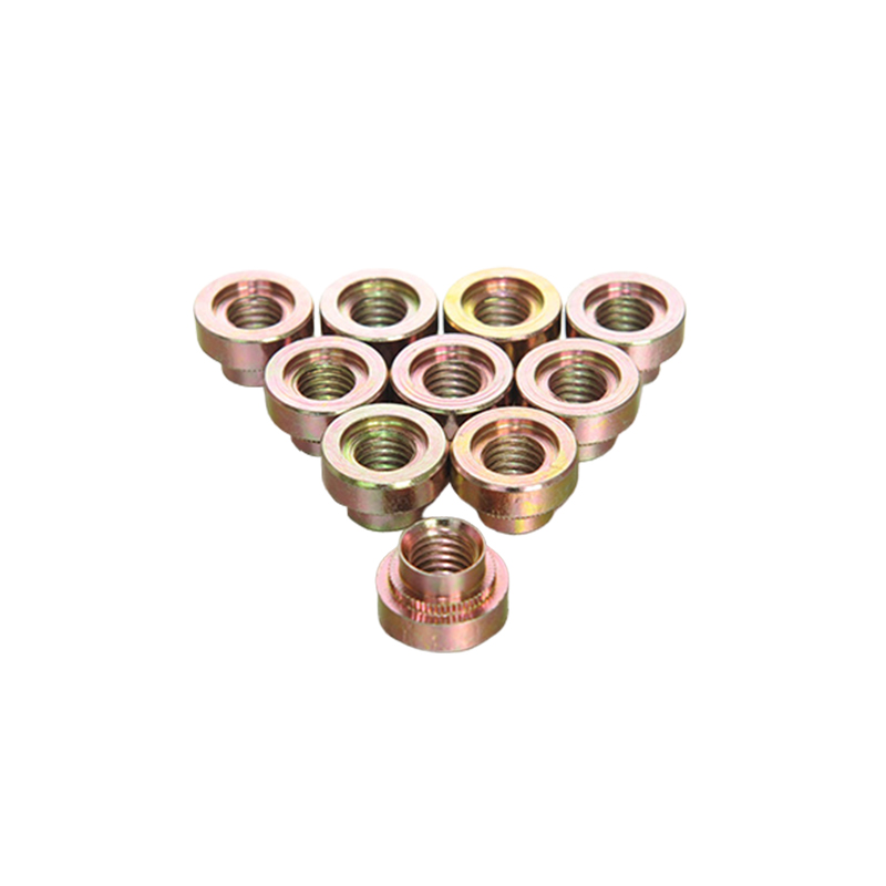 Kleur zinkdruk klinkende noten